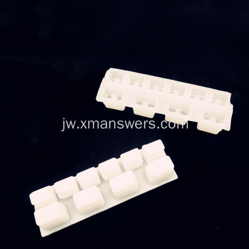 Putih LED Karet Button Pad kanggo Controller Keyboard